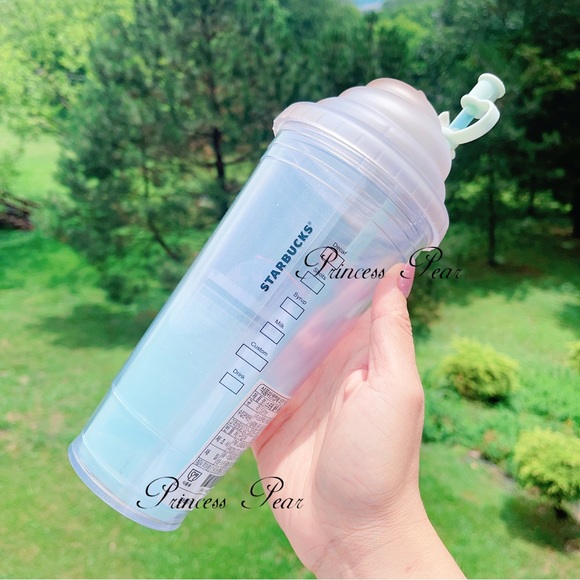 Starbucks Korea 2019 Spring Blue Whipping Cream Cold Cup 591ml - Picture 5 of 8